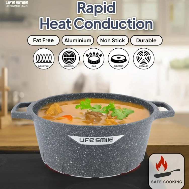 سرویس قابلمه گرانیتی لایف اسمایل مدل FLHM-S-GL10