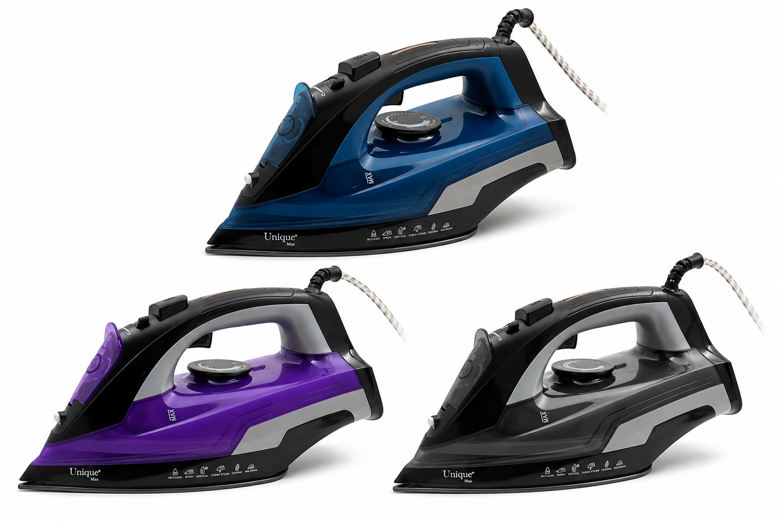 اتو بخار یونیک مکس مدل UM-1580 R اصل