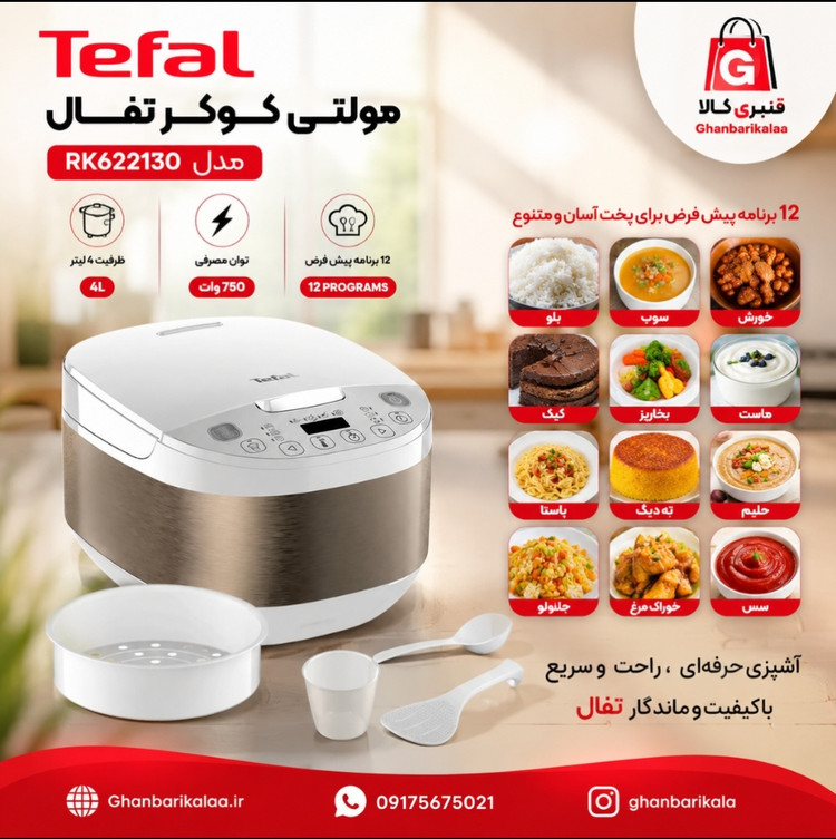 مولتی کوکر تفال مدل RK622130