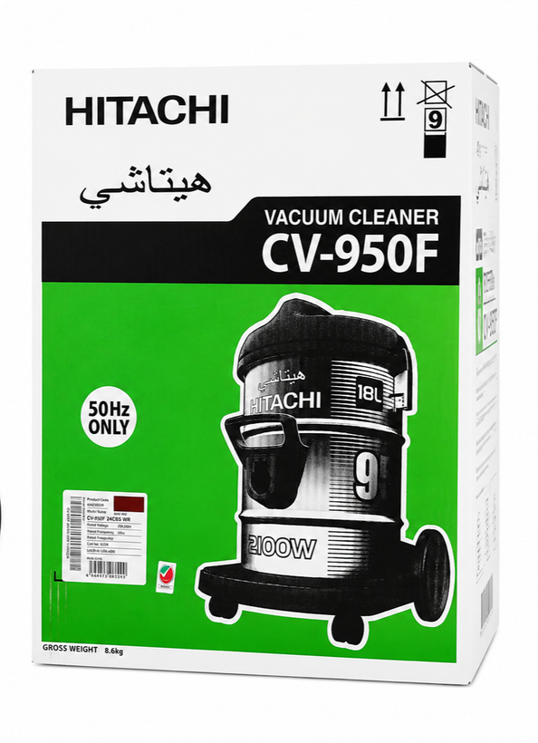 جارو برقی سطلی هیتاچی 2100 وات مدل CV-950F تایلند