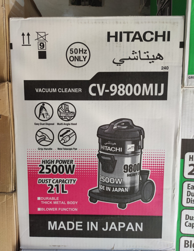 جارو برقی سطلی هیتاچی 2500 وات مدل CV-9800MIJ ژاپن