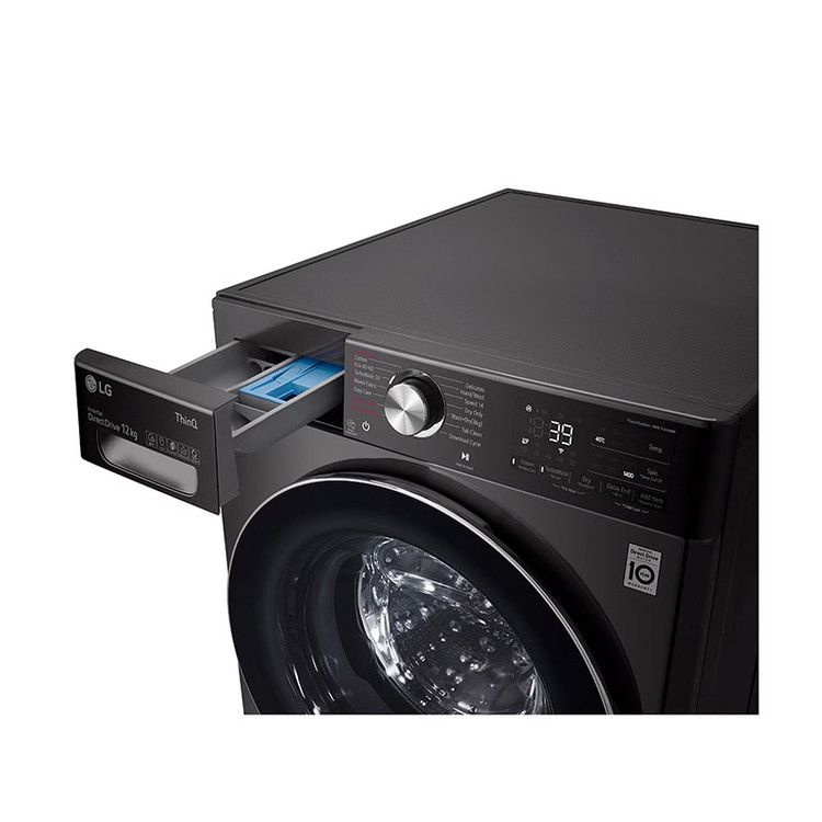 ماشین لباسشویی ال جی مدل V12 دودی 12کیلو و 8 کیلو خشک کن100%